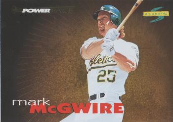 1996 Score - Power Pace #1 Mark McGwire Front