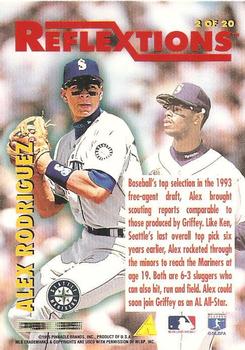 1996 Score - Reflextions #2 Ken Griffey Jr. / Alex Rodriguez Back