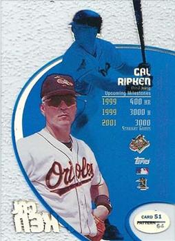 1998 Topps Tek - Pattern 64 #51 Cal Ripken Jr. Back