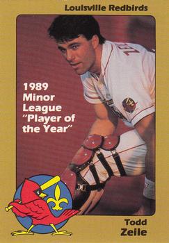 1989 Louisville Redbirds #2 Todd Zeile - Player of the Year Front