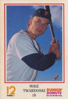 1991 Dunkin' Donuts Pawtucket Red Sox #NNO Mike Twardoski Front