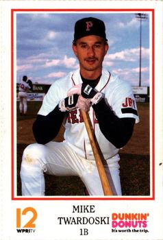 1992 Dunkin' Donuts Pawtucket Red Sox #NNO Mike Twardoski Front