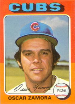 1975 Topps #604 Oscar Zamora Front