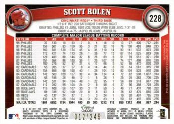 2011 Topps - Red Border #228 Scott Rolen Back