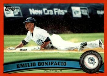 2011 Topps - Red Border #303 Emilio Bonifacio Front