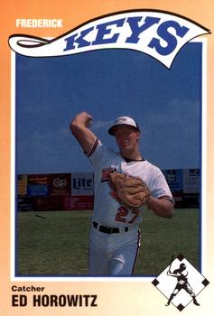 1990 SportsPrint Frederick Keys #21 Ed Horowitz Front