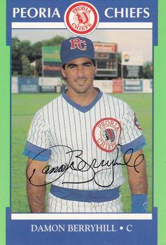 1990 Peoria Chiefs Update #U3 Damon Berryhill Front