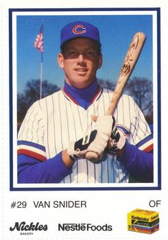 1990 Columbus Clippers #29 Van Snider Front