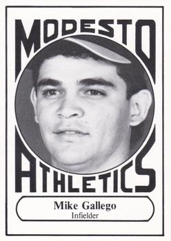1988 Modesto A's #33 Mike Gallego Front