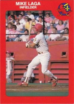 1987 Louisville Redbirds #23 Mike Laga Front