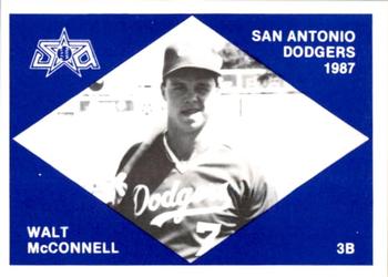 1987 San Antonio Dodgers #14 Walt McConnell Front