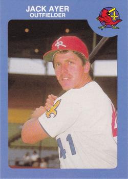 1986 Louisville Redbirds #4 Jack Ayer Front