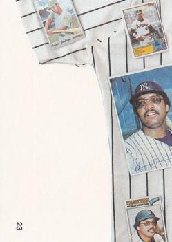1984 Galasso Reggie Jackson #23 Reggie Jackson Back