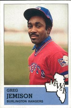 1983 Fritsch Burlington Rangers #26 Greg Jemison Front