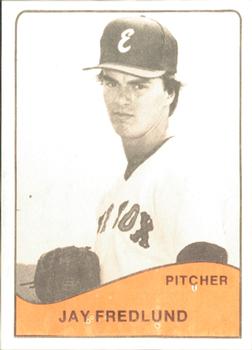 1979 TCMA Elmira Pioneer Red Sox #2 Jay Fredlund Front