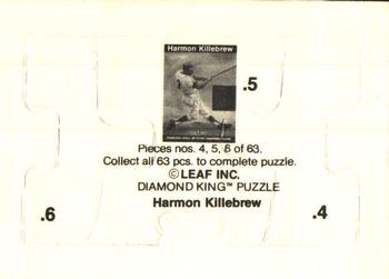 1991 Leaf - Harmon Killebrew Puzzle #4-6 Harmon Killebrew Back