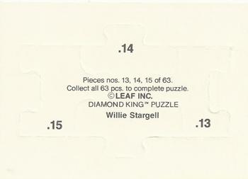 1991 Donruss - Willie Stargell Puzzle #13-15 Willie Stargell Back