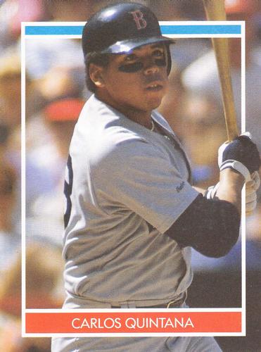 1990 Publications International Hottest 50 Rookies Stickers #NNO Carlos Quintana Front