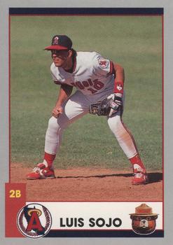 1991 California Angels Smokey #10 Luis Sojo Front