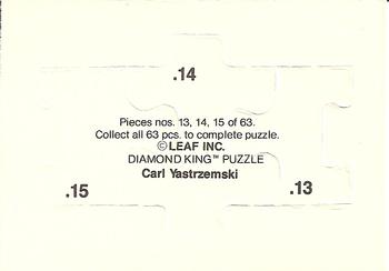 1990 Donruss - Carl Yastrzemski Puzzle #13-15 Carl Yastrzemski Back