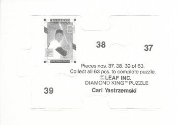 1990 Donruss - Carl Yastrzemski Puzzle #37-39 Carl Yastrzemski Back