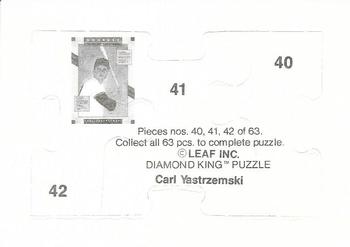 1990 Donruss - Carl Yastrzemski Puzzle #40-42 Carl Yastrzemski Back