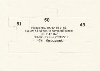 1990 Donruss - Carl Yastrzemski Puzzle #49-51 Carl Yastrzemski Back