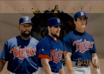 1996 Select - Team Nucleus #19 Kirby Puckett / Chuck Knoblauch / Marty Cordova Front