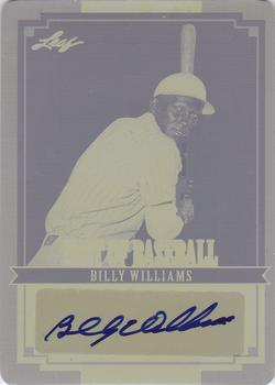 2012 Leaf Best of Baseball - Printing Plates Yellow #BA-BW1 Billy Williams Front