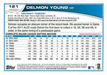 2013 Topps - Emerald Foil #121 Delmon Young Back