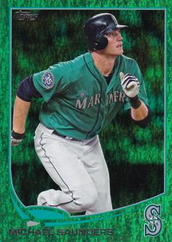 2013 Topps - Emerald Foil #297 Michael Saunders Front