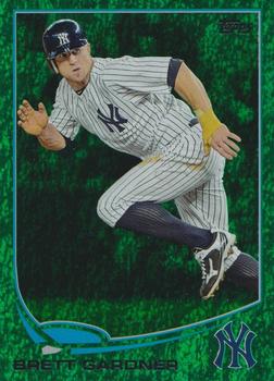 2013 Topps - Emerald Foil #413 Brett Gardner Front