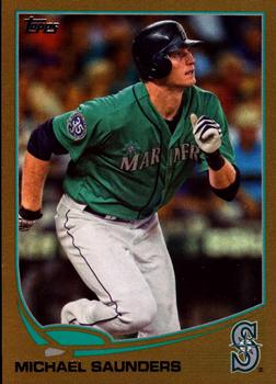 2013 Topps - Gold #297 Michael Saunders Front