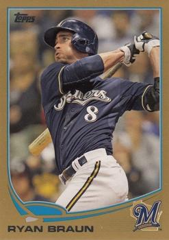 2013 Topps - Gold #8 Ryan Braun Front