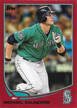 2013 Topps - Red #297 Michael Saunders Front