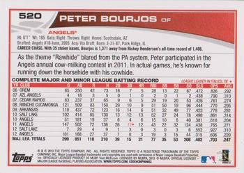 2013 Topps - Blue #520 Peter Bourjos Back