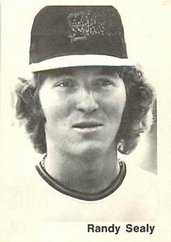 1976 TCMA Shreveport Captains #12 Randy Sealy Front