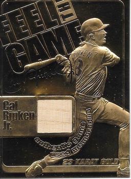 2000-01 Gold Collectibles 23K Game Used #NNO Cal Ripken Jr. Front