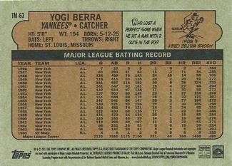 2013 Topps - 1972 Topps Minis #TM-63 Yogi Berra Back