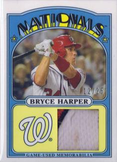 2013 Topps - 1972 Topps Minis Relics #TMR-BH Bryce Harper Front