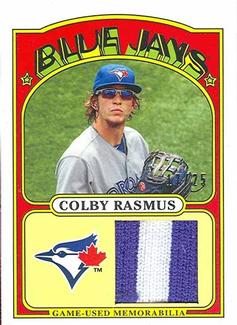 2013 Topps - 1972 Topps Minis Relics #TMR-CR Colby Rasmus Front