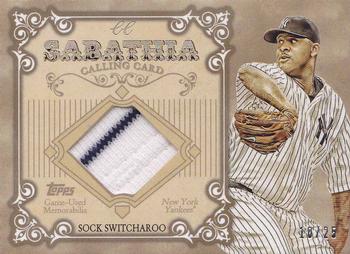 2013 Topps - Calling Cards Relics #CCR-CCS CC Sabathia Front