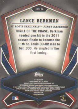 2013 Topps - Cut to the Chase #CTC-12 Lance Berkman Back
