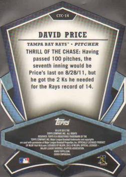 2013 Topps - Cut to the Chase #CTC-14 David Price Back