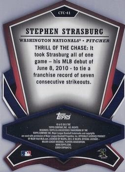2013 Topps - Cut to the Chase #CTC-41 Stephen Strasburg Back