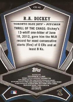 2013 Topps - Cut to the Chase #CTC-42 R.A. Dickey Back