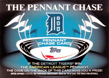 2013 Topps - The Pennant Chase #NNO Detroit Tigers Front