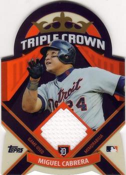 2013 Topps - Triple Crown Relics #TCR-9 Miguel Cabrera Front