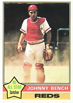 1976 Topps #300 Johnny Bench Front