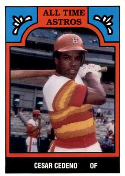 1986 TCMA All-Time Houston Astros #6-AST Cesar Cedeno Front